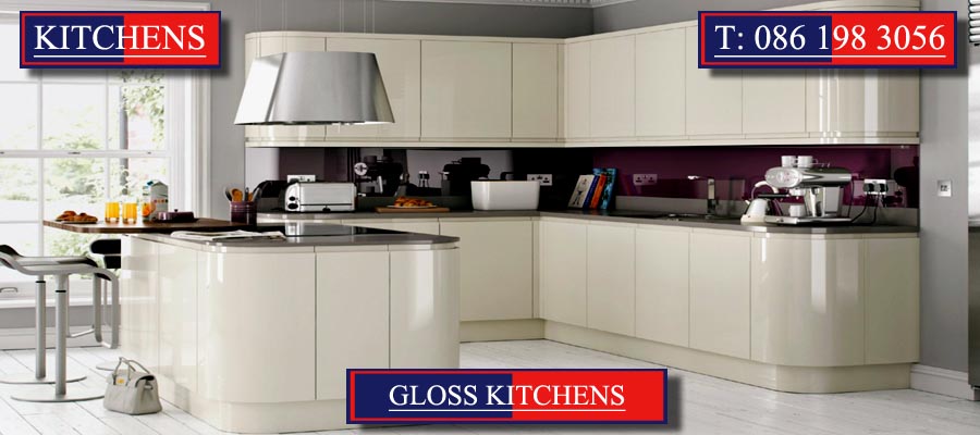 Gloss Kitchens and Gloss Fitted Kitchens designed and created by Mallow Joinery