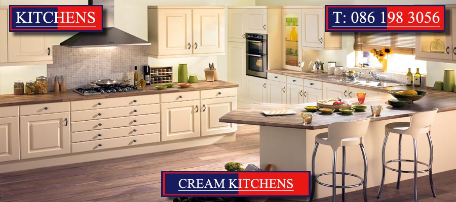 Cream Kitchens and Cream Fitted Kitchens designed and created by Mallow Joinery