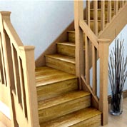 Natural Oak Stairs throughout Ireland