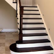 Light Walnut Stairs in Ireland