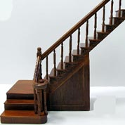 Dark Walnut Stairs in Ireland